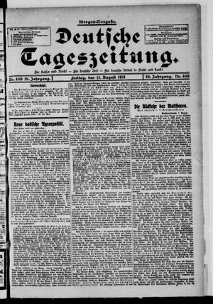 Deutsche Tageszeitung vom 11.08.1911