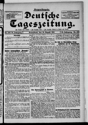 Deutsche Tageszeitung vom 12.08.1911