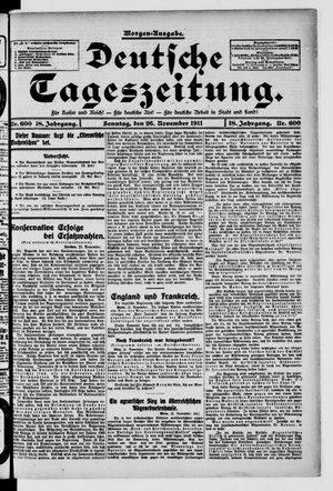 Deutsche Tageszeitung vom 26.11.1911