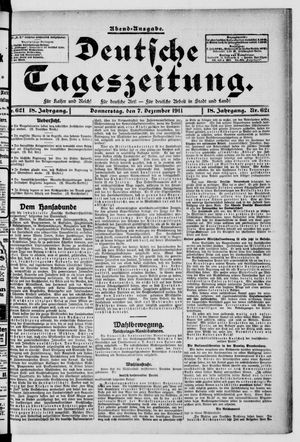 Deutsche Tageszeitung vom 07.12.1911