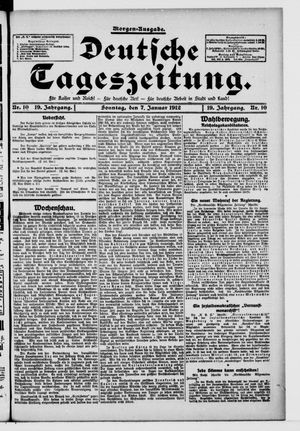 Deutsche Tageszeitung vom 07.01.1912