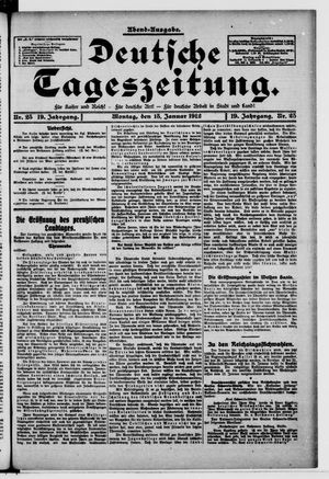 Deutsche Tageszeitung vom 15.01.1912