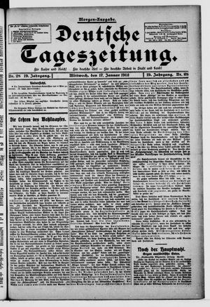 Deutsche Tageszeitung vom 17.01.1912