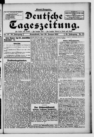 Deutsche Tageszeitung vom 20.01.1912