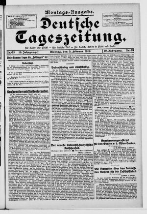 Deutsche Tageszeitung vom 05.02.1912