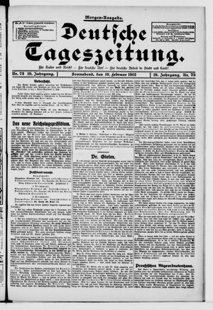 Deutsche Tageszeitung vom 10.02.1912