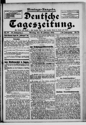 Deutsche Tageszeitung vom 12.02.1912