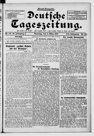 Deutsche Tageszeitung vom 05.03.1912