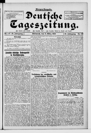Deutsche Tageszeitung vom 06.03.1912