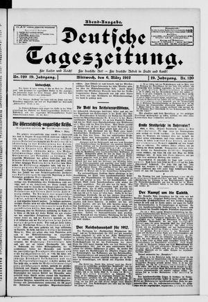 Deutsche Tageszeitung vom 06.03.1912