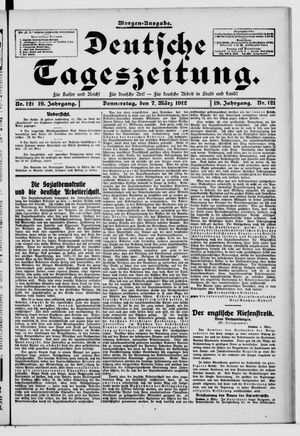 Deutsche Tageszeitung vom 07.03.1912