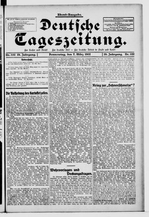 Deutsche Tageszeitung vom 07.03.1912