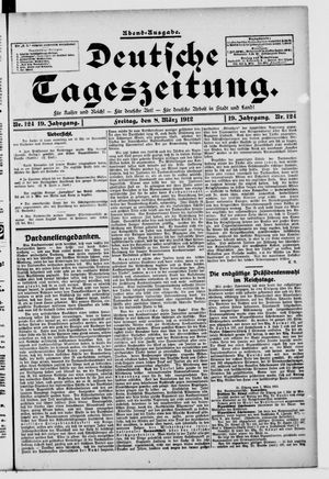 Deutsche Tageszeitung vom 08.03.1912