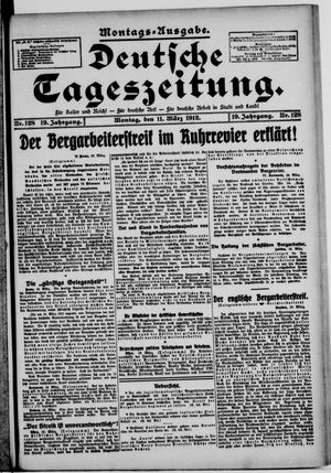 Deutsche Tageszeitung vom 11.03.1912