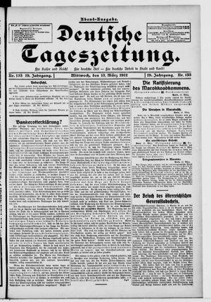 Deutsche Tageszeitung vom 13.03.1912