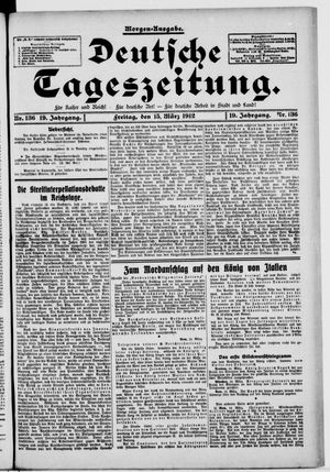 Deutsche Tageszeitung vom 15.03.1912