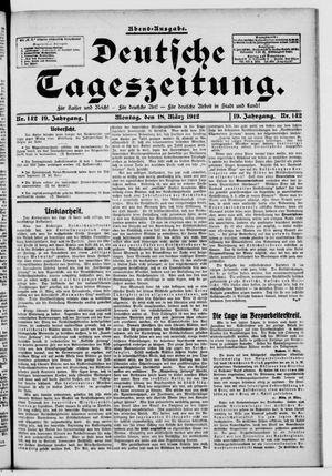 Deutsche Tageszeitung vom 18.03.1912