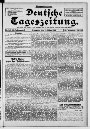Deutsche Tageszeitung vom 19.03.1912