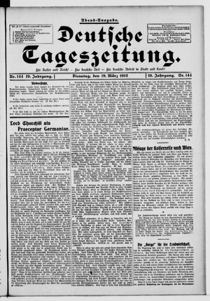 Deutsche Tageszeitung vom 19.03.1912