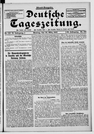 Deutsche Tageszeitung vom 25.03.1912