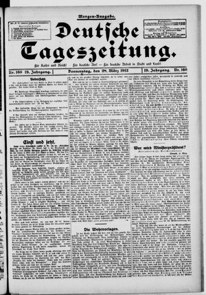 Deutsche Tageszeitung vom 28.03.1912