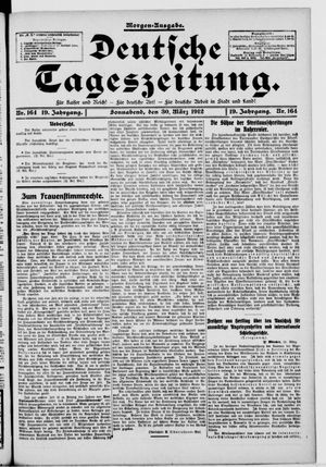 Deutsche Tageszeitung vom 30.03.1912