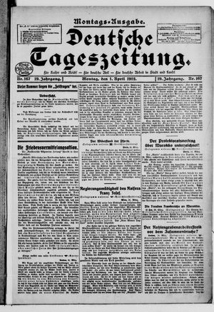 Deutsche Tageszeitung vom 01.04.1912