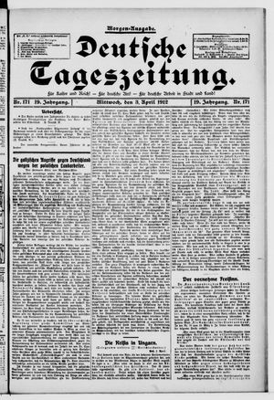 Deutsche Tageszeitung vom 03.04.1912