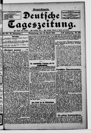 Deutsche Tageszeitung vom 18.04.1912
