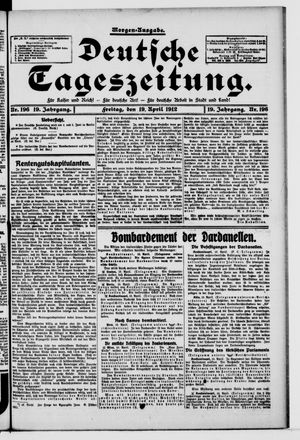 Deutsche Tageszeitung vom 19.04.1912