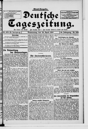 Deutsche Tageszeitung vom 25.04.1912