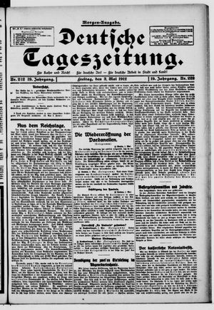 Deutsche Tageszeitung vom 03.05.1912