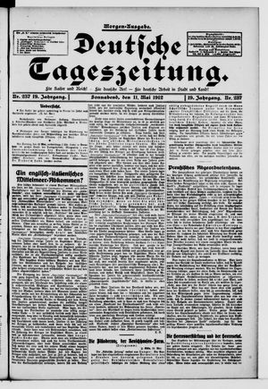 Deutsche Tageszeitung vom 11.05.1912