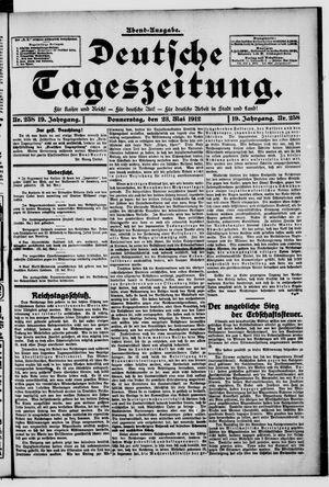 Deutsche Tageszeitung vom 23.05.1912