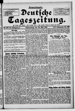 Deutsche Tageszeitung vom 30.05.1912