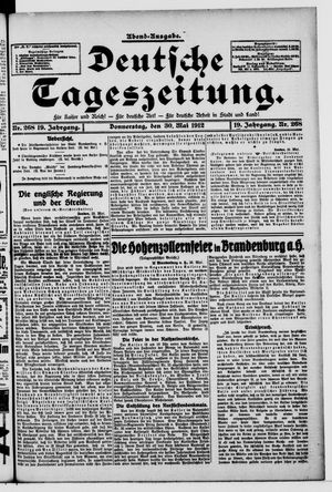 Deutsche Tageszeitung vom 30.05.1912