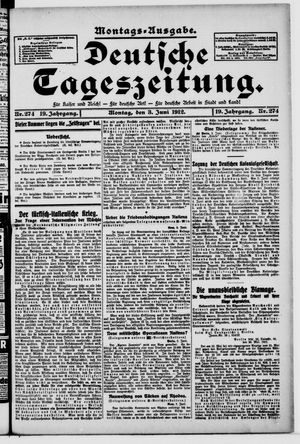 Deutsche Tageszeitung vom 03.06.1912