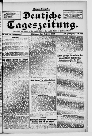 Deutsche Tageszeitung vom 05.06.1912