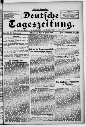 Deutsche Tageszeitung vom 05.06.1912