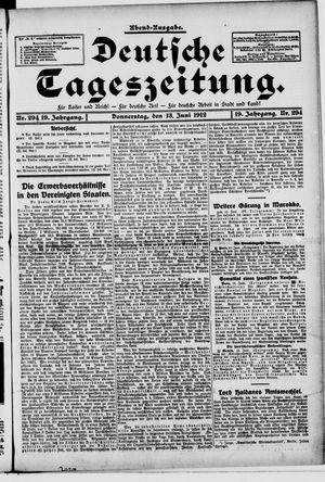 Deutsche Tageszeitung vom 13.06.1912