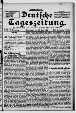 Deutsche Tageszeitung vom 22.06.1912