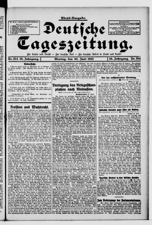 Deutsche Tageszeitung vom 24.06.1912