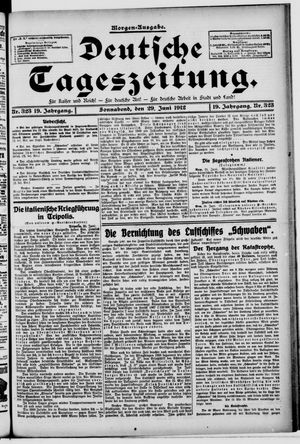 Deutsche Tageszeitung vom 29.06.1912
