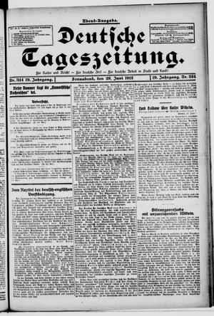 Deutsche Tageszeitung vom 29.06.1912