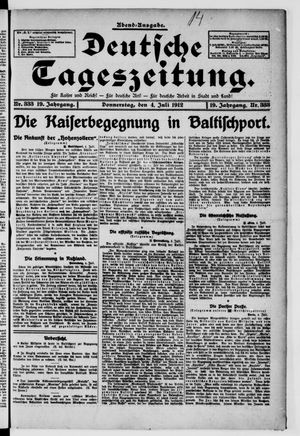 Deutsche Tageszeitung vom 04.07.1912