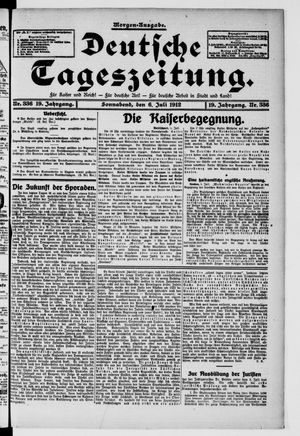 Deutsche Tageszeitung vom 06.07.1912