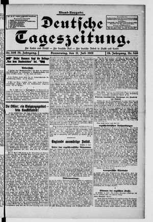 Deutsche Tageszeitung vom 11.07.1912