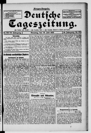 Deutsche Tageszeitung vom 16.07.1912