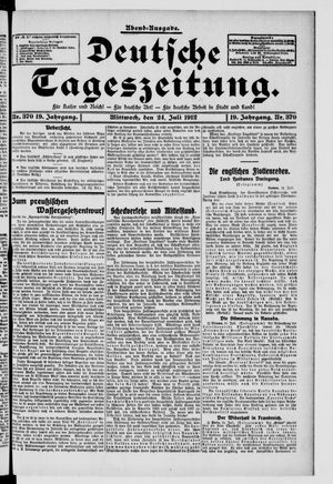 Deutsche Tageszeitung vom 24.07.1912