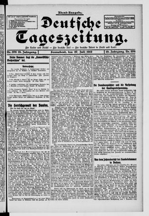 Deutsche Tageszeitung vom 27.07.1912